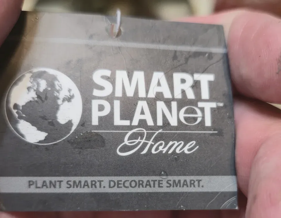 Front of the Smart Planet Home nursery label for P30 mixed succulent planter