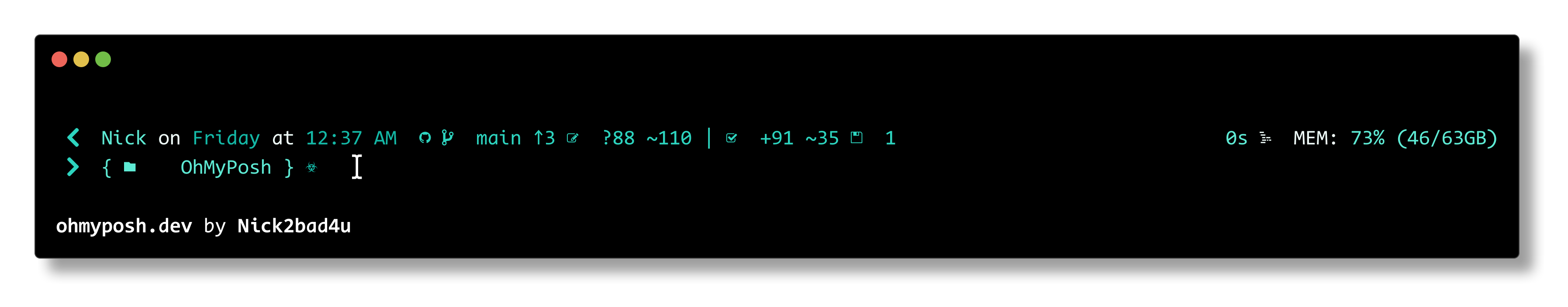 TealCyan theme preview