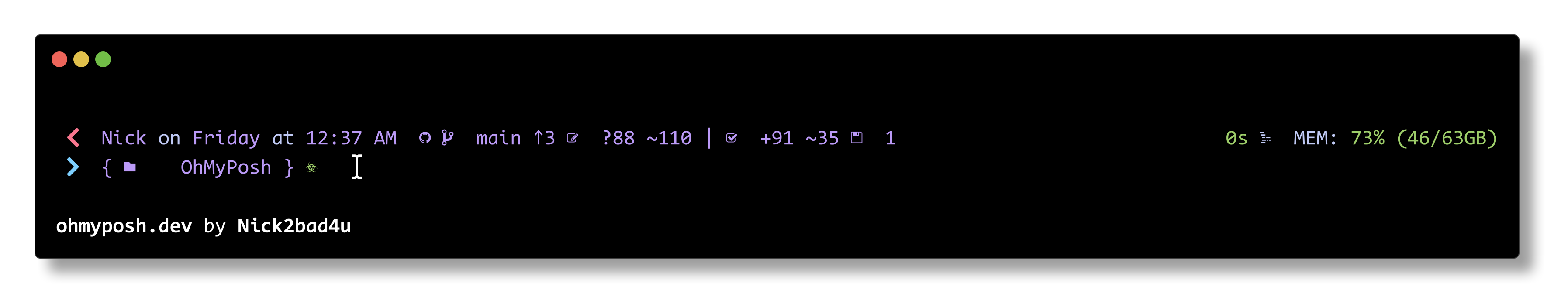 TokyoNight theme preview