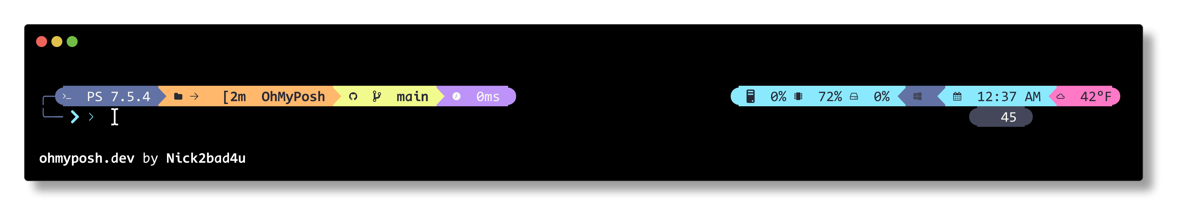 DraculaNight theme preview