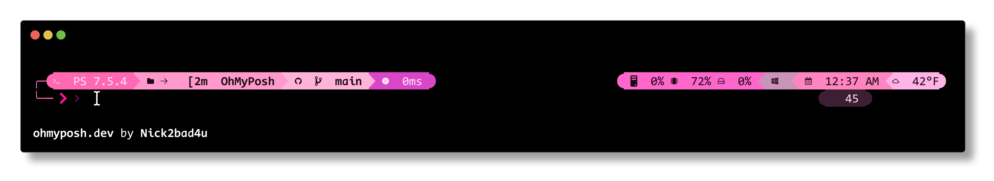 PinkParadise theme preview