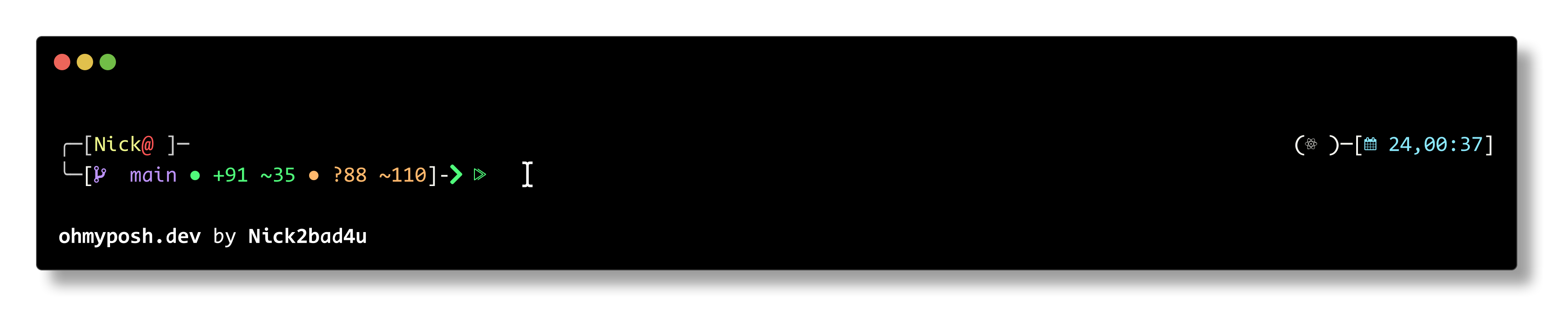 DraculaNight theme preview