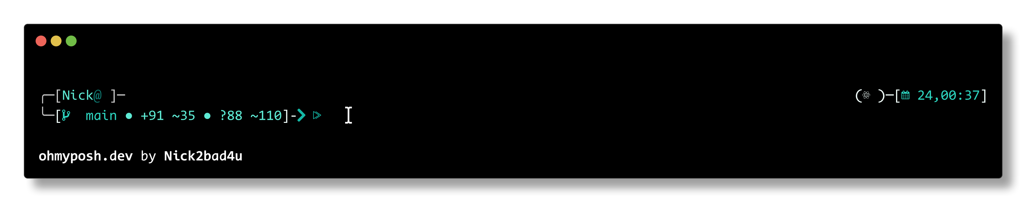 TealCyan theme preview