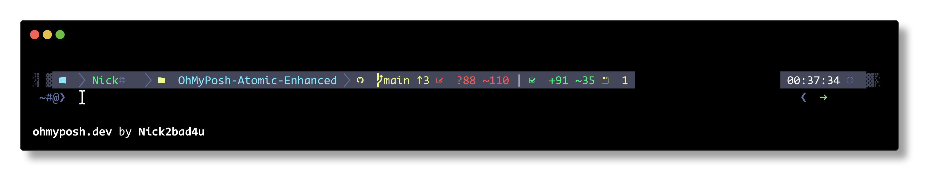 DraculaNight theme preview