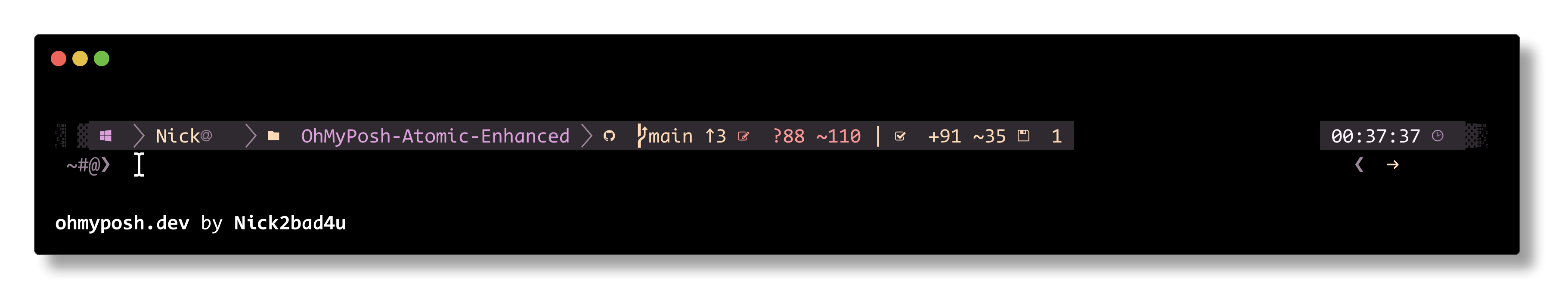 LavenderPeach theme preview