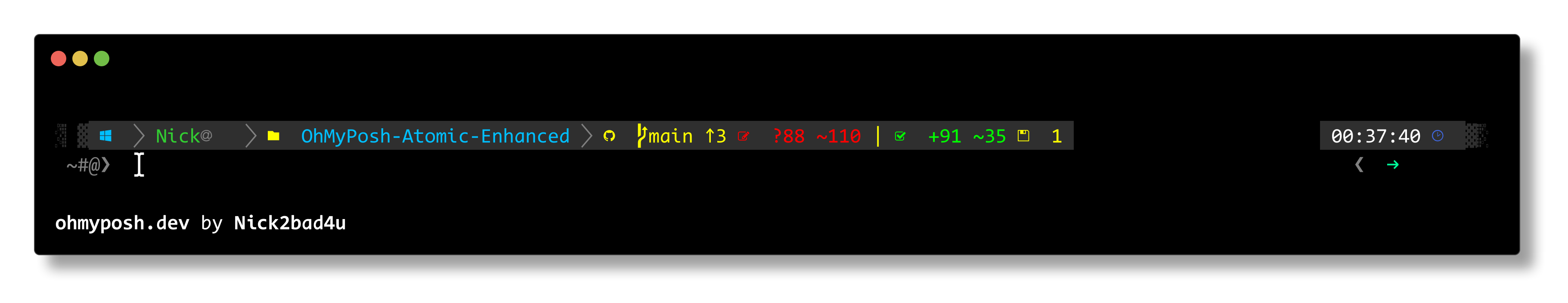 RainbowBright theme preview