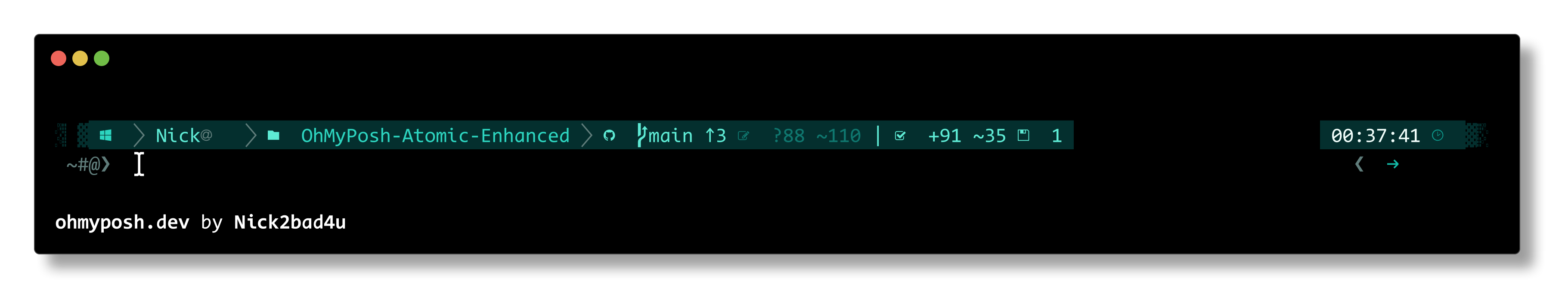 TealCyan theme preview