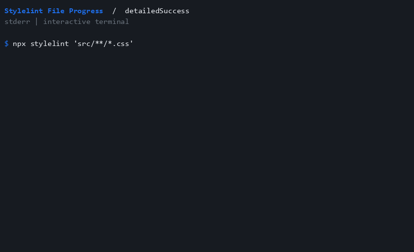detailedSuccess terminal recording