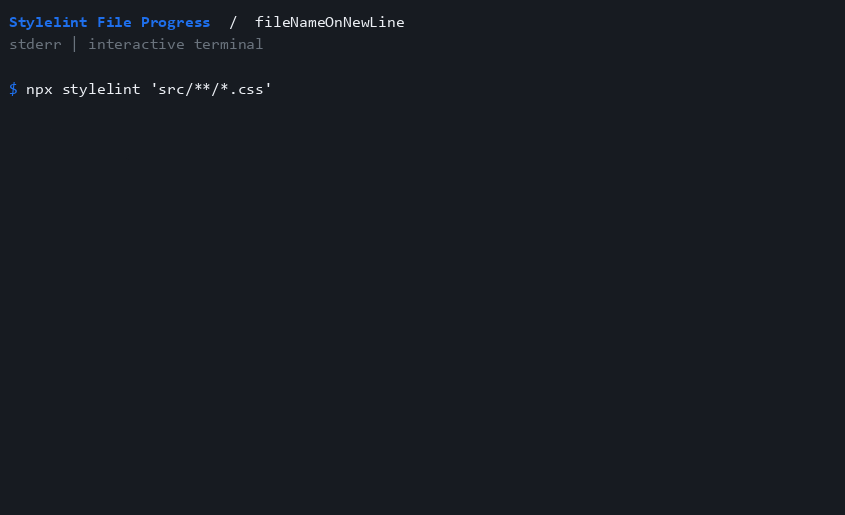 fileNameOnNewLine terminal recording