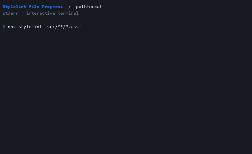 pathFormat terminal recording