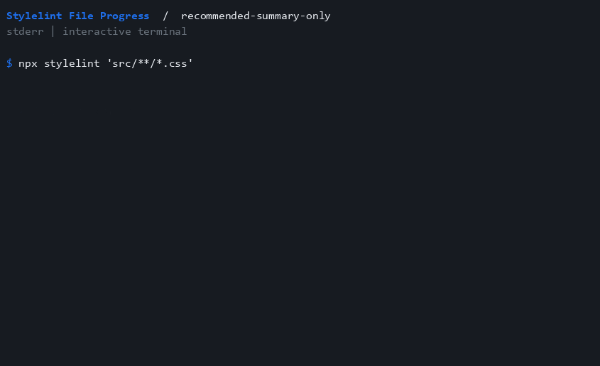recommended-summary-only terminal recording