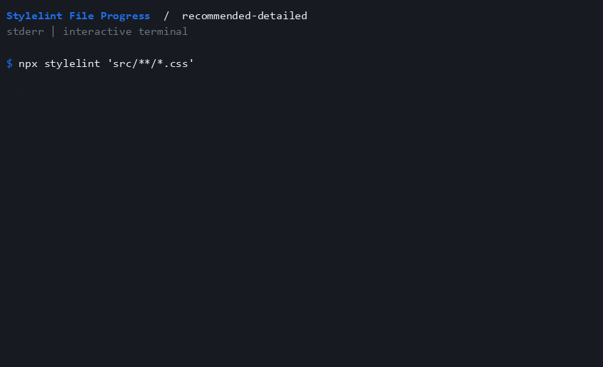 recommended-detailed animated terminal demonstration